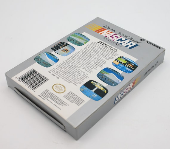 Vintage Nintendo Game Bill Elliot's NASCAR Challenge Complete in