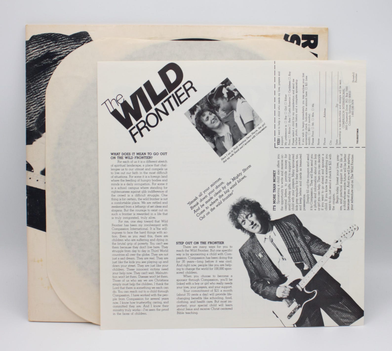 Vintage 1980's Vinyl Randy Stonehill 1986 the Wild Frontier Album ...