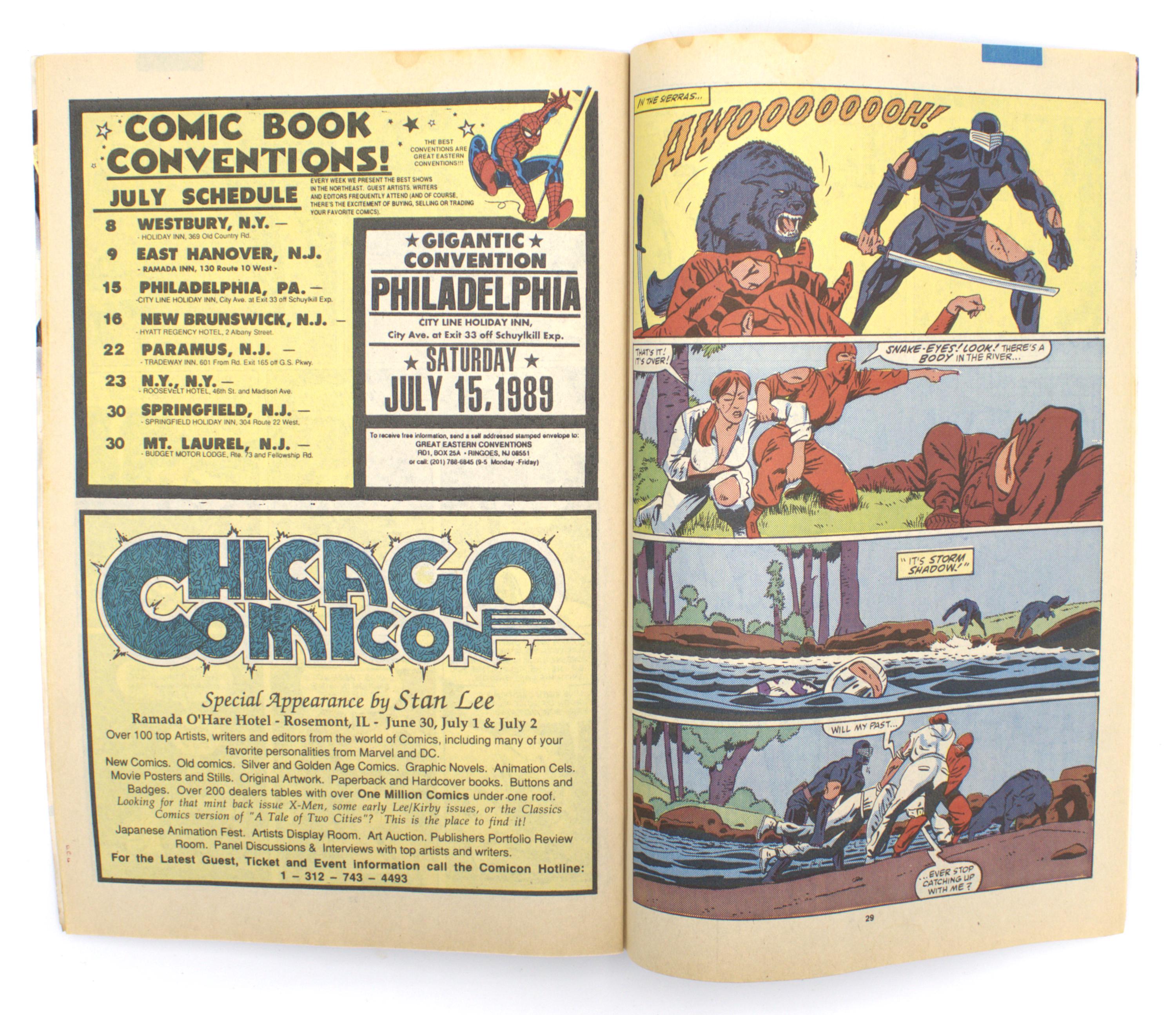 Vintage 1989 GI JOE Comic Book Issue 91 