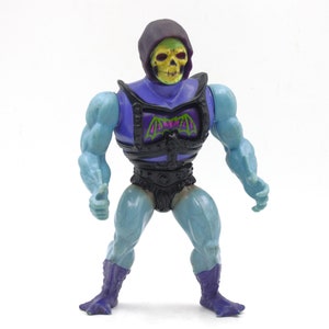 Vintage 1983 He-Man Masters of the Universe Skeletor battle armor damage action figure original 1980s MOTU Mattel Toys