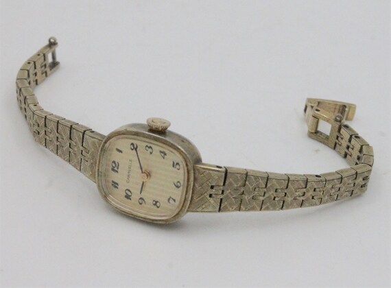 Vintage Caravelle ladies gold tone wristwatch del… - image 2