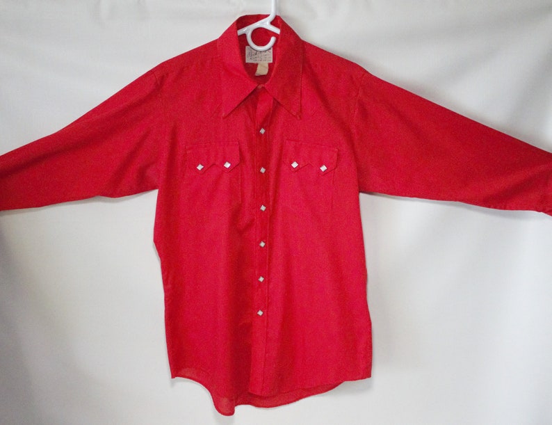 Vintage Western Shirt Diamond Pearl Snap Button Down Collared - Etsy