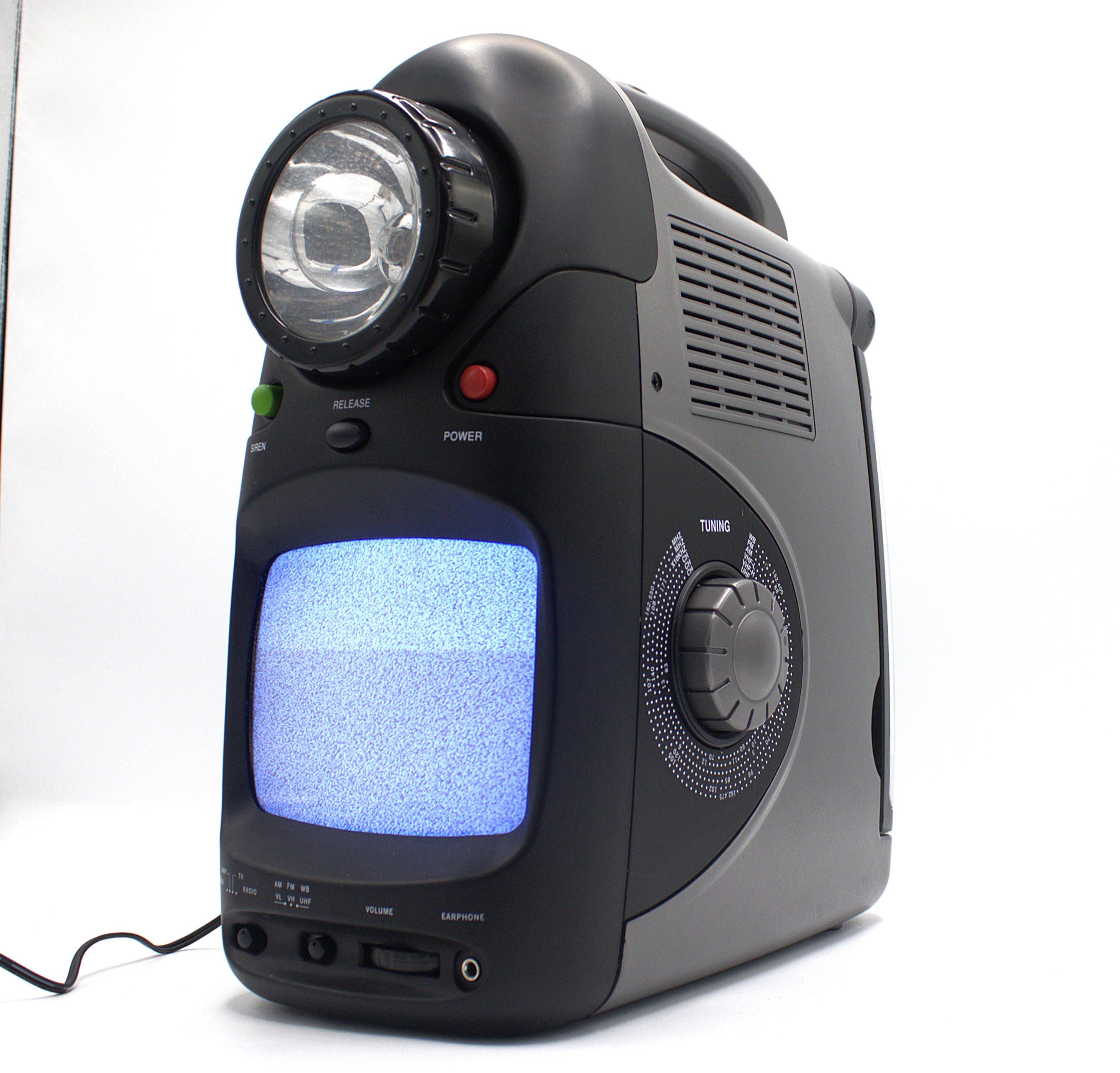 Vintage Portable Television Radio AM/FM Receiver Coax Rca Input TV