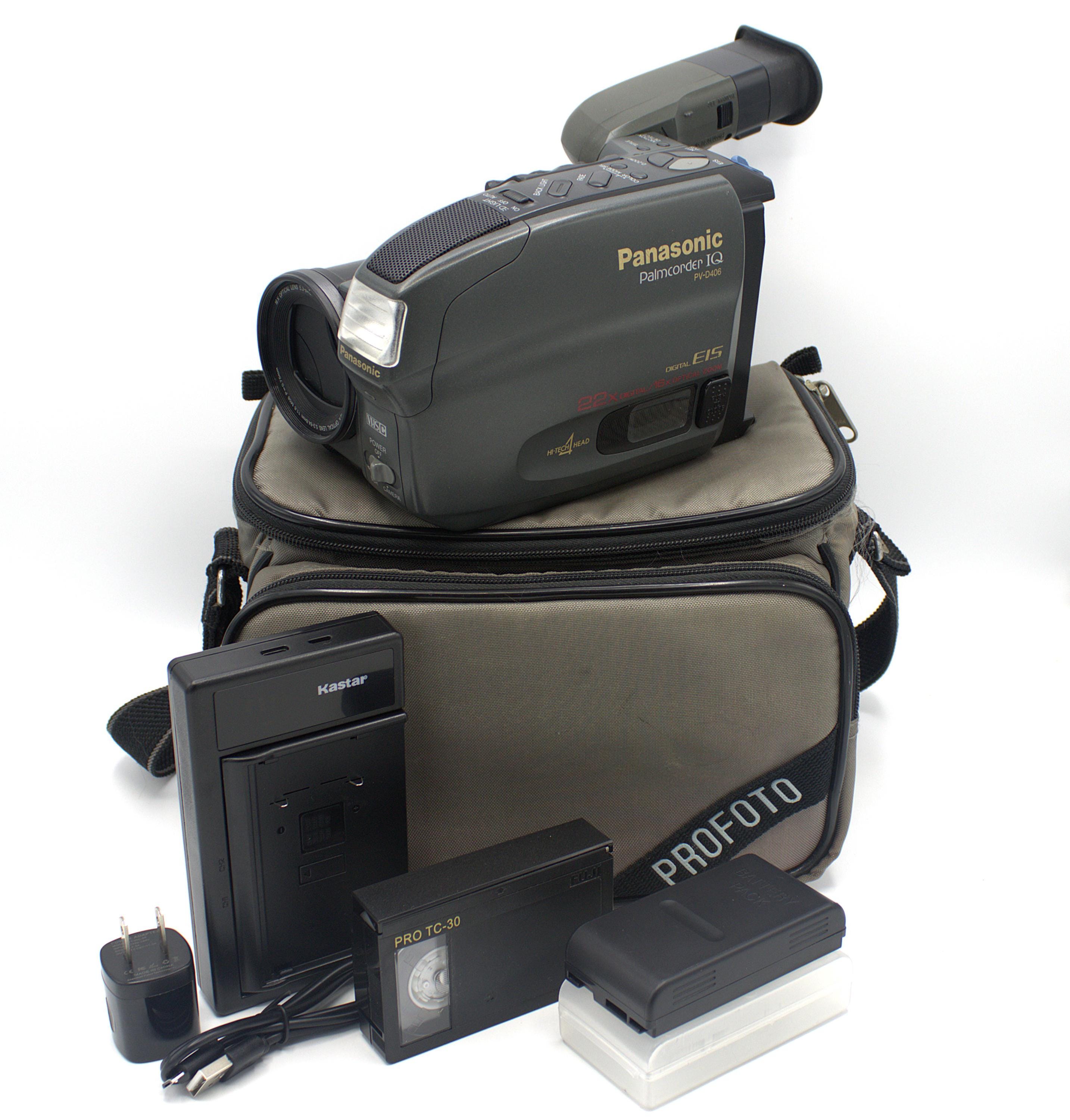 Vintage Panasonic Camcorder Palmcorder IQ VHS Tape Video Camera