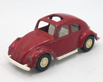 Vintage 1970s Tonka Tootsietoy Volkswagen VW Beetle Bug miniature toy car Tootsietoy Chicago USA