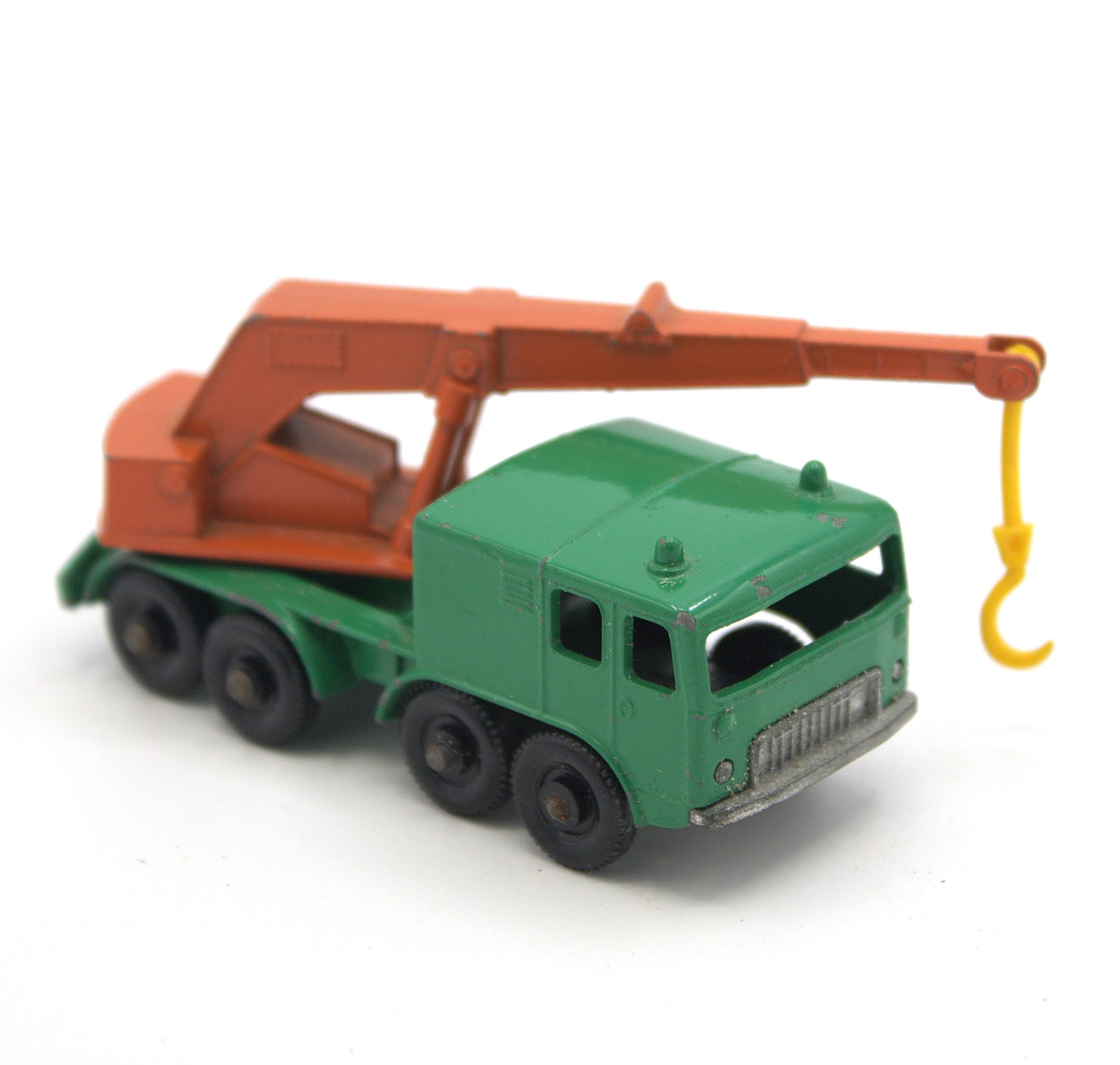 Vintage 1960s Matchbox 8 Wheel Crane Series No. 30 Die Cast Metal