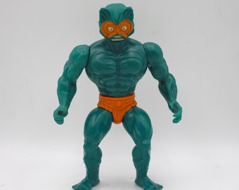 Vintage 1981 He-man Masters of the Universe Mer-man Blue Sea