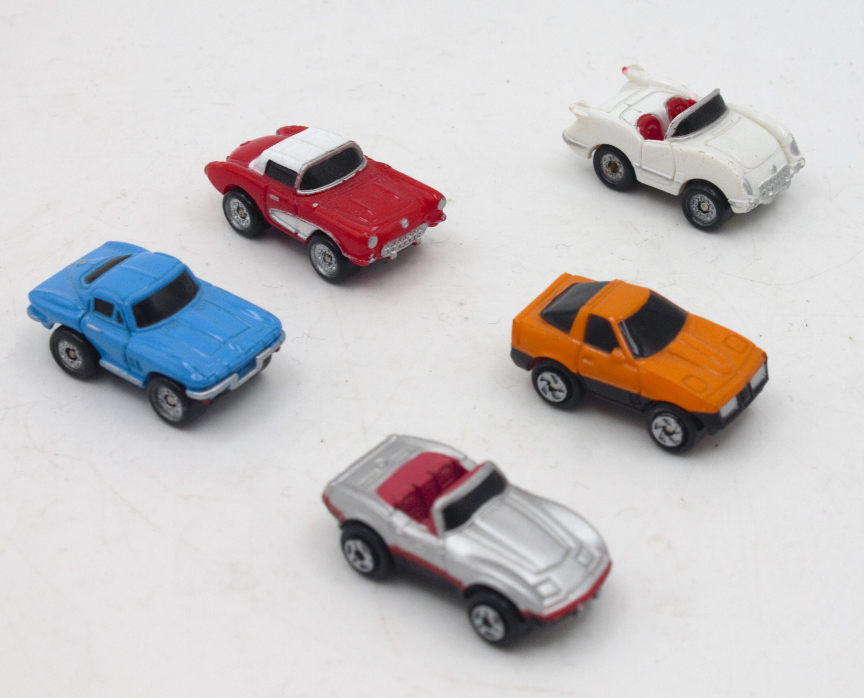 Vintage 1980s Micro Machines Corvette Sports Car Set 1950s 60s 70s