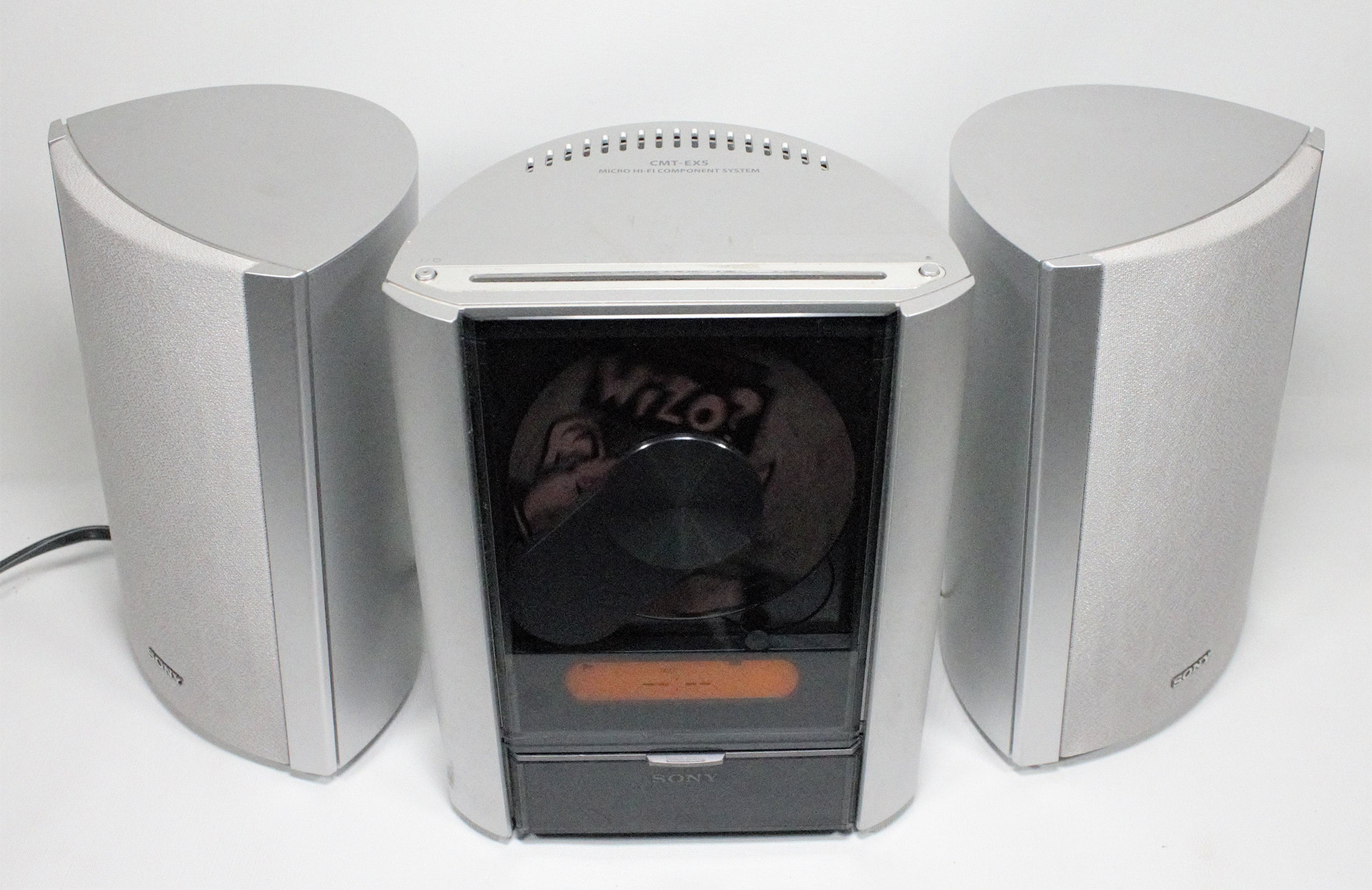 Vintage Sony CD Stereo System Am/fm Radio Compact Disc Silver and