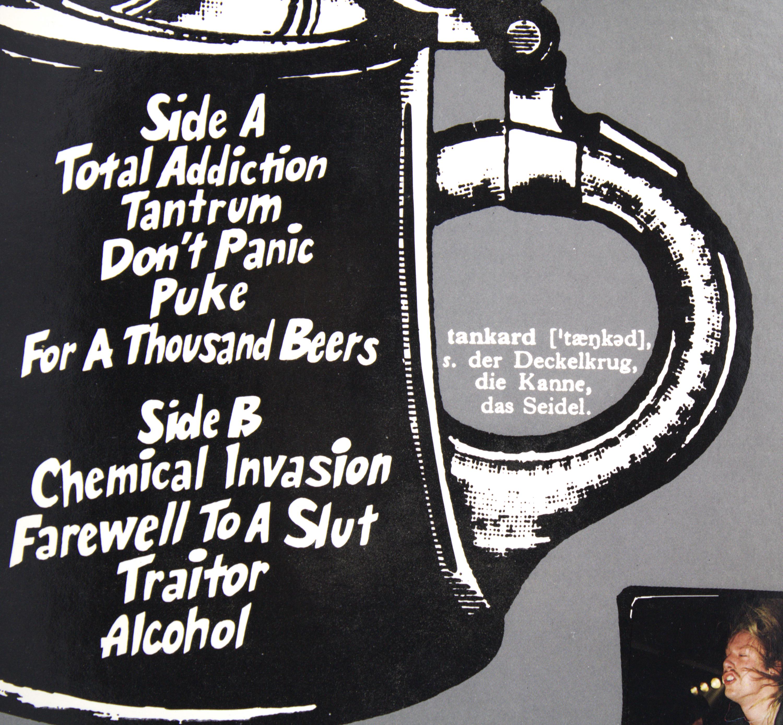 Vintage 1980s Vinyl Tankard 1987 Release Chemical Invasion 80s