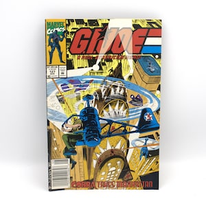 Vintage 1992 GI JOE comic book Issue 127 Aug "Playing with the Big Boys" Taking on Cobra in New York Baroness Bio 80s 90s Marvel Comics
