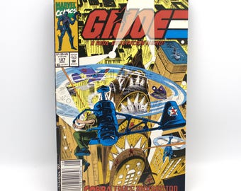 vintage 1992 GI JOE BD Numéro 127 août « Playing with the Big Boys » Affronter Cobra à New York Baroness Bio Années 80s 90s Marvel Comics