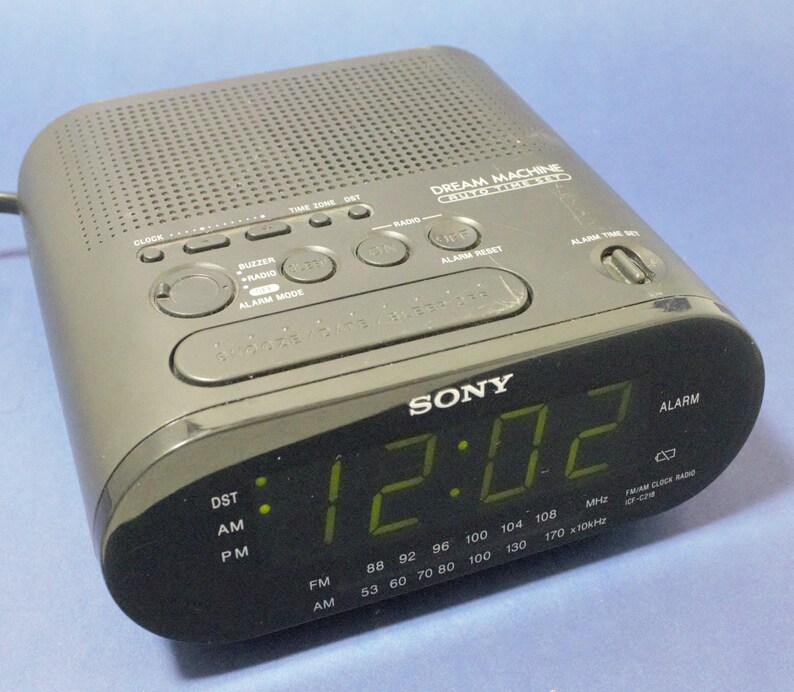 Vintage Digital Alarm Clock Radio Dream Machine by Sony AM/FM Etsy