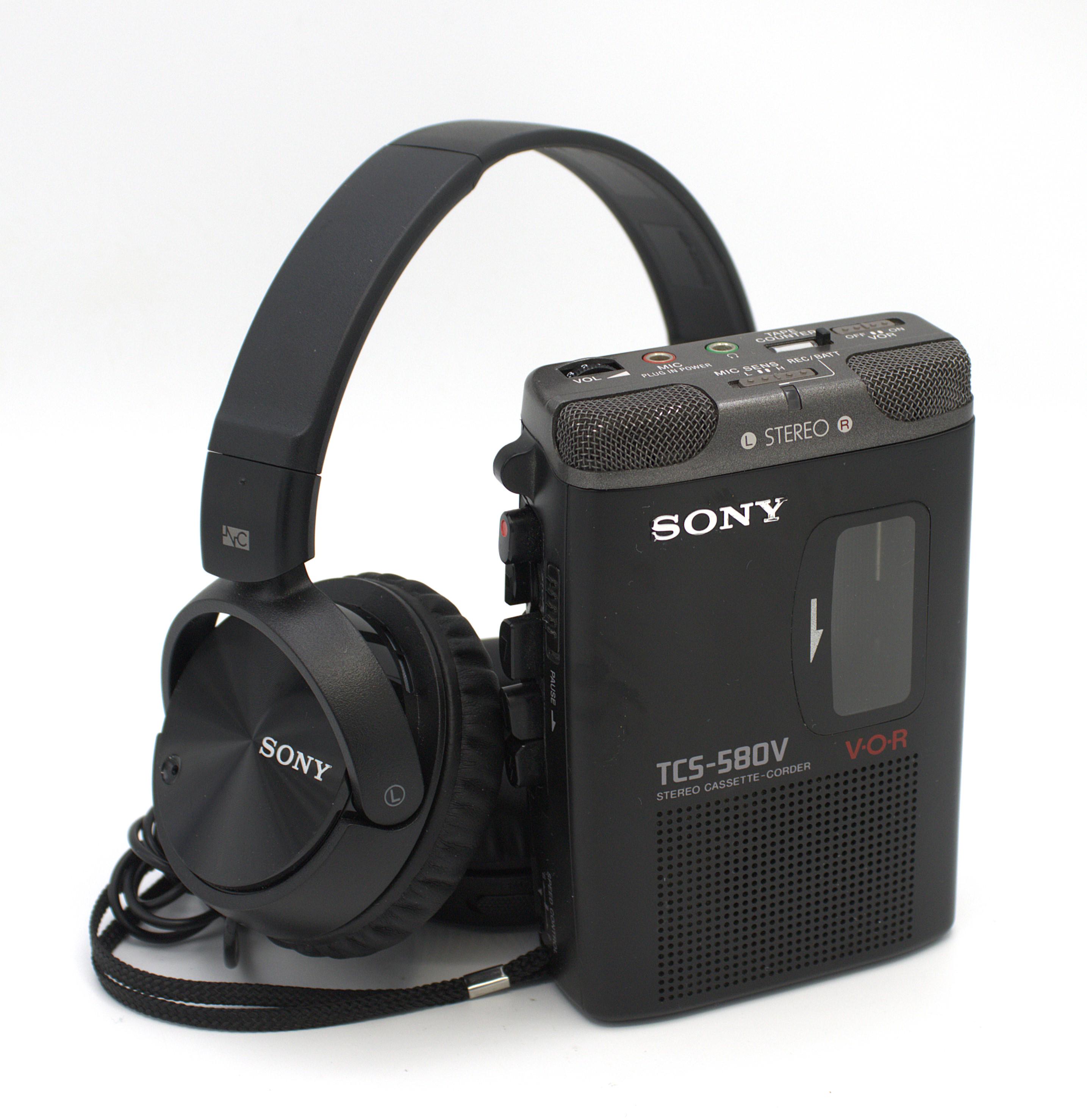 Vintage Sony Stereo Cassette Tape Recorder Player Mini Boombox