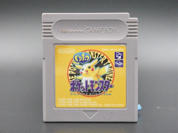 Vintage 1990s Pokémon Nintendo Game Boy Game Cartridge Japanese