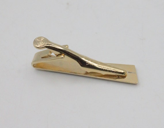 Vintage tie clip set mid-century fashion polished… - image 3