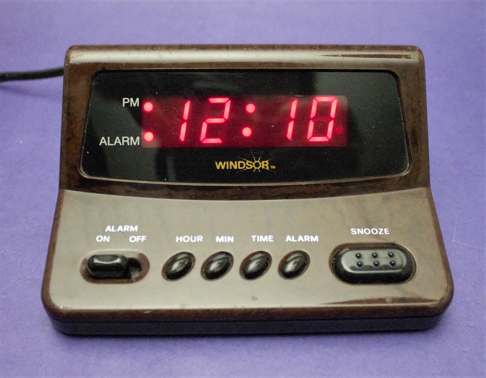 Vintage Digital Alarm Clock Simulated Burled Walnut Woodgrain Etsy