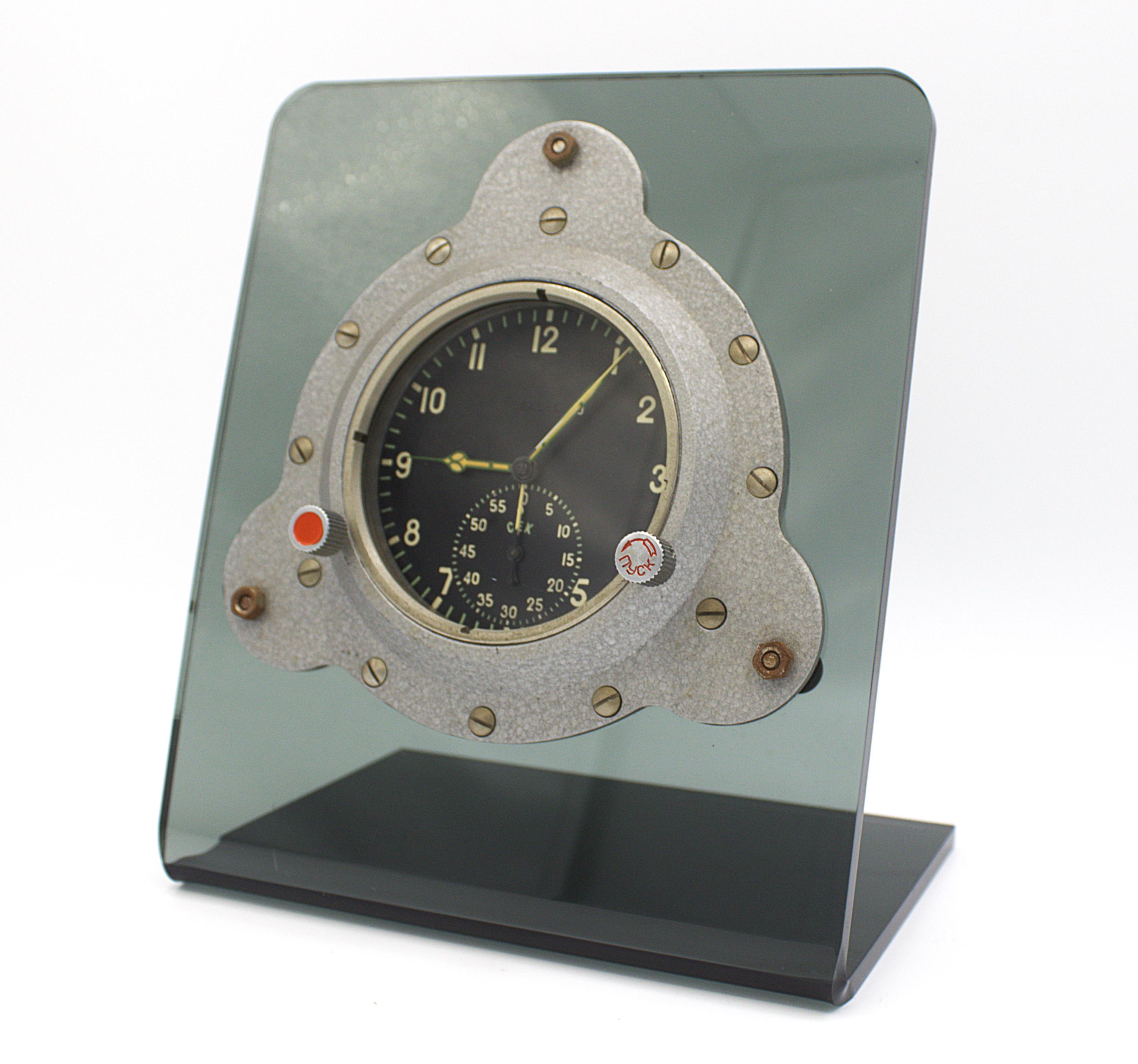 ★Vintage MIG-29 clock ソ連USSR ミグ戦闘機クロック Vintage MIG-29 Clock Authentic Soviet USSR Fighter Jet Cockpit