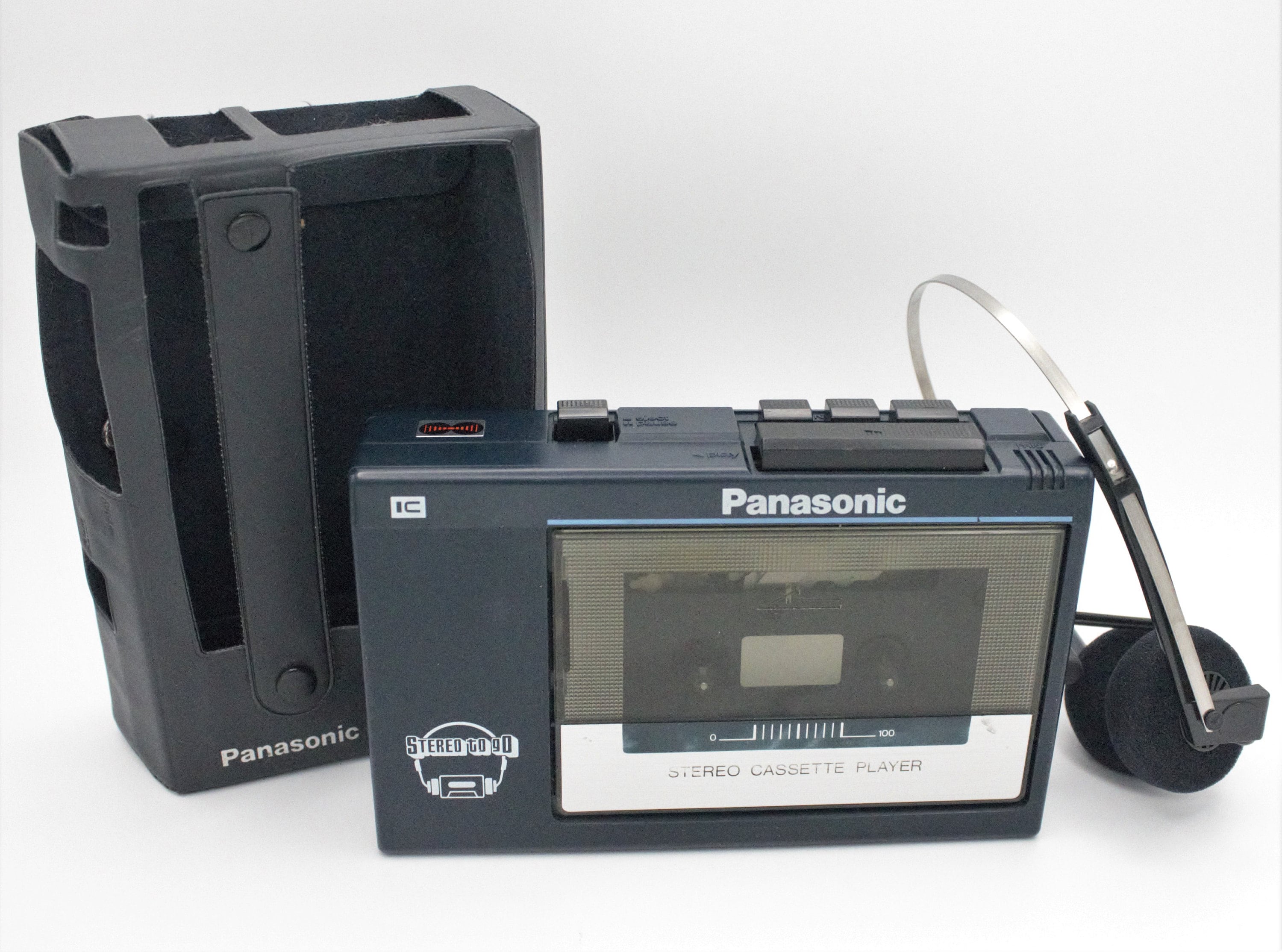 Vintage Panasonic Stereo-to-go Cassette Tape Player Deck Mic