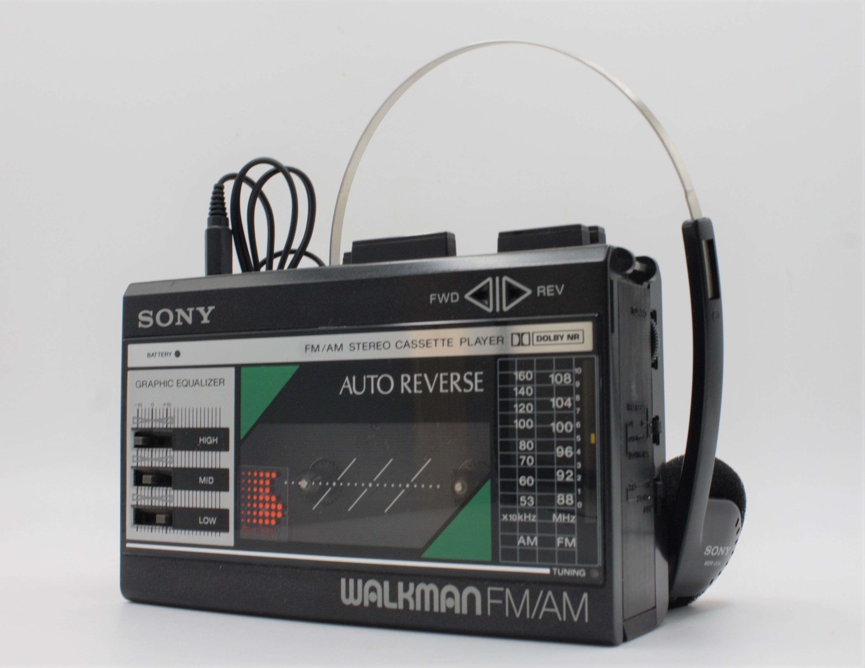 Vintage 1980s Sony Walkman Personal Stereo Cassette Tape Player