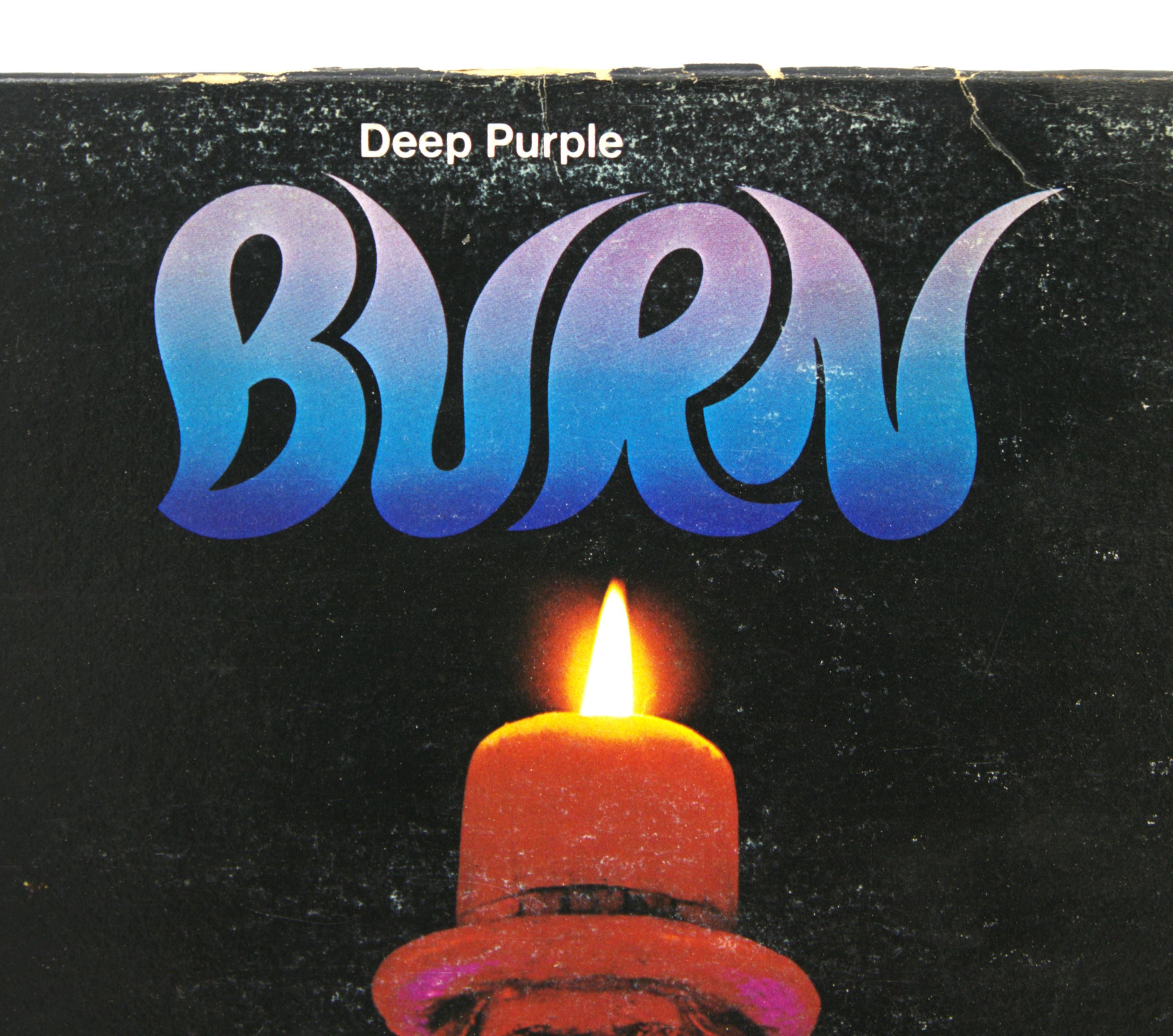 Vintage 70s Vinyl Deep Purple 1974 Album Burn Cool Classic Rock