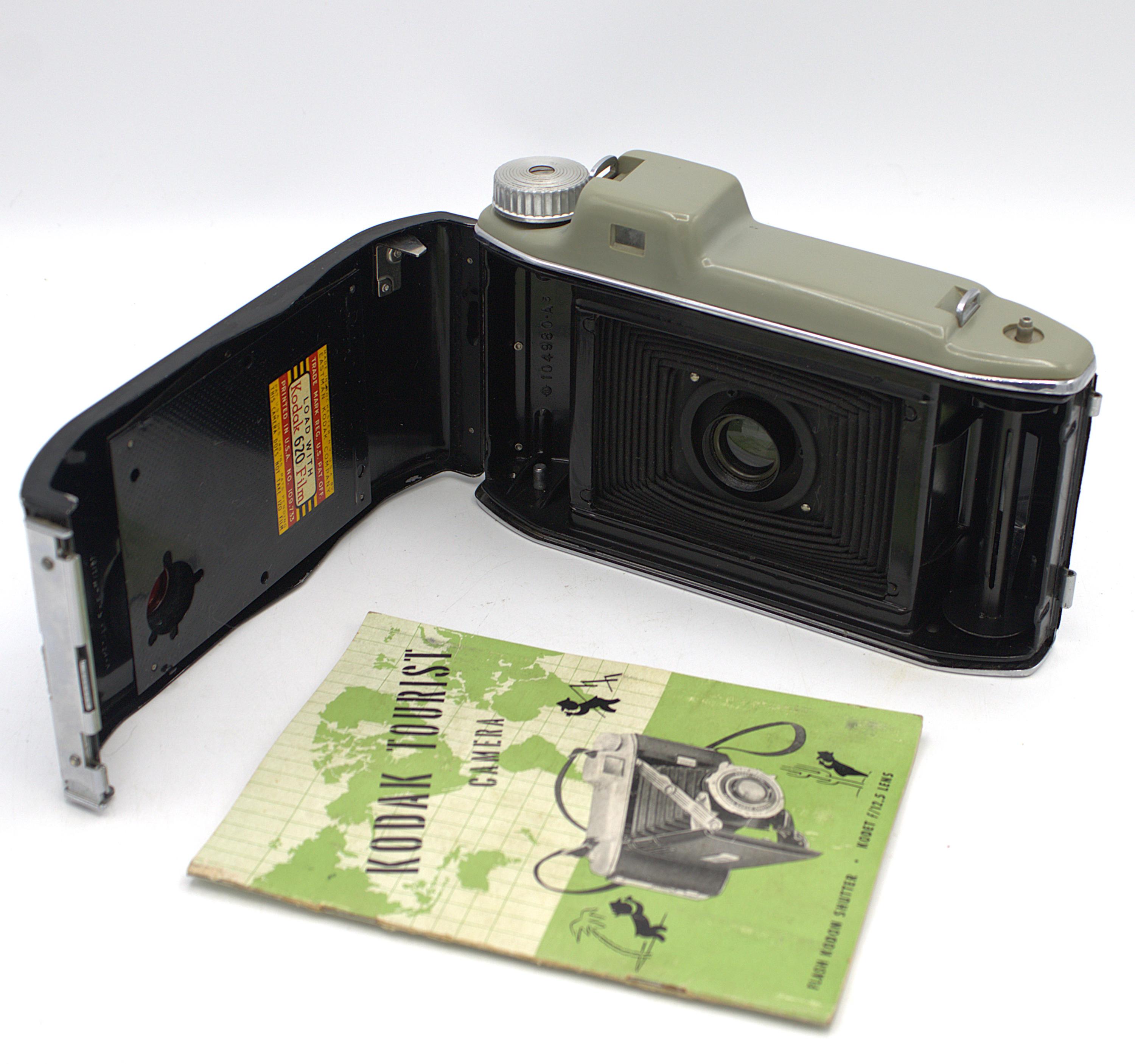 Vintage Kodak Tourist Camera Mid-century Analog Film Photography