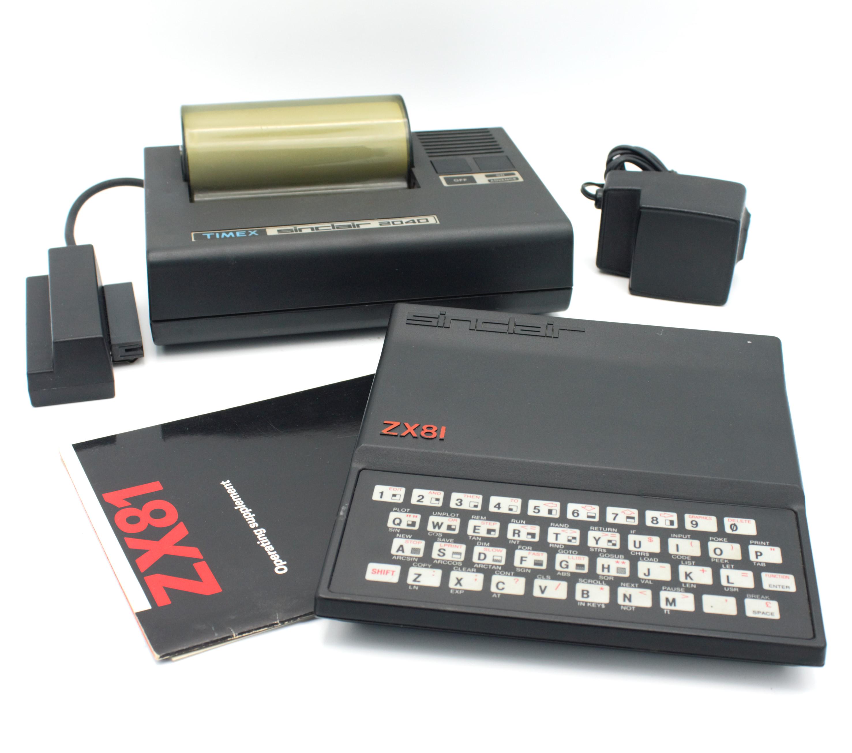 Vintage Timex Sinclair ZX81 Computer 2040 Thermal Printer Vintage Timex Sinclair ZX81 Computer 2040 Thermal Printer