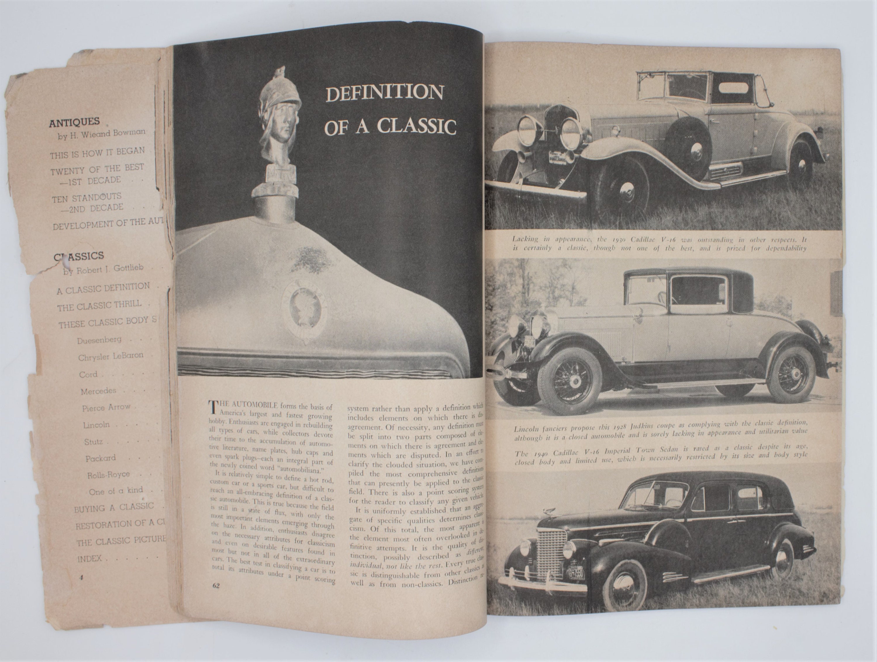 Vintage Magazine 1953 Classic Cars and Antiques Best