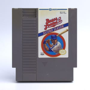 Vintage 1980s Nintendo Game Bases Loaded II Second Season baseball original NES video cartridge Jaleco Japan 1988