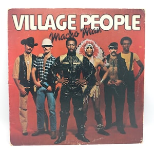 Vintage 1978 Village People vinyl Macho Man album 1970&#39;s disco dance music 12&quot; stereo LP Casablanca Records