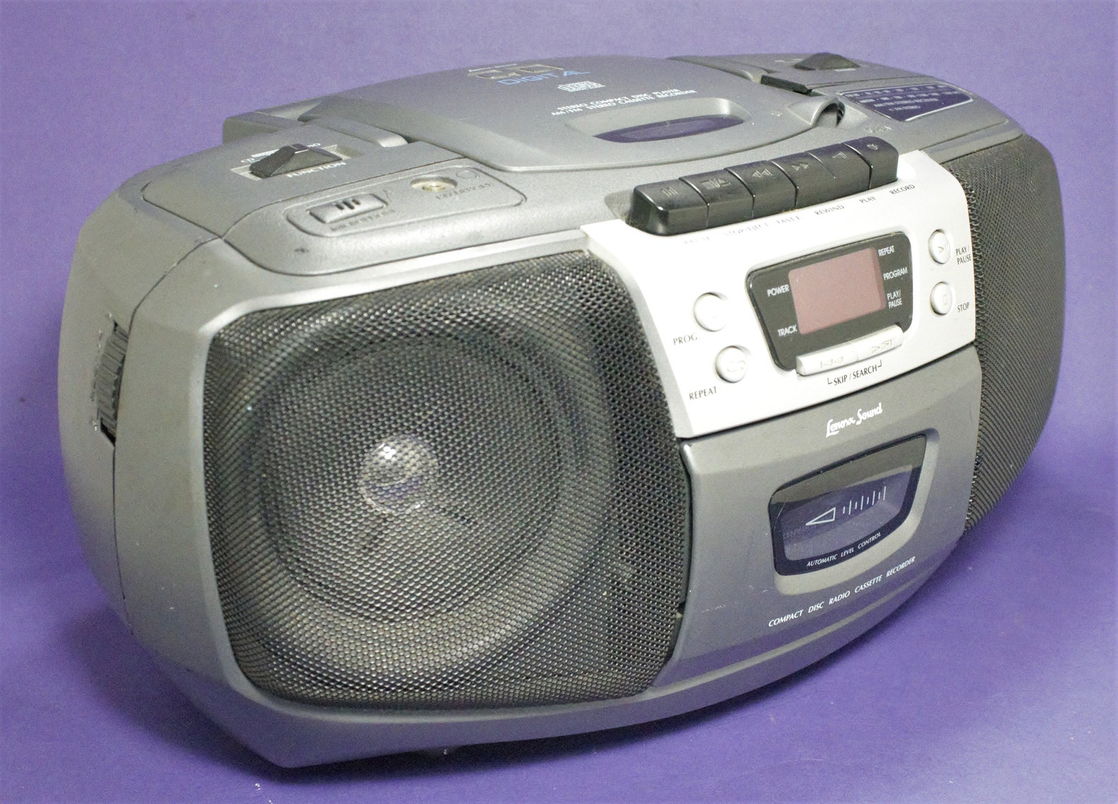Vintage Boombox CD Cassette Tape Player Recorder Portable Etsy