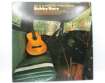 Vinyle vintage Bobby Bare I'm a Long Way From Home album country folk 30,5 cm stéréo LP RCA Records 1971