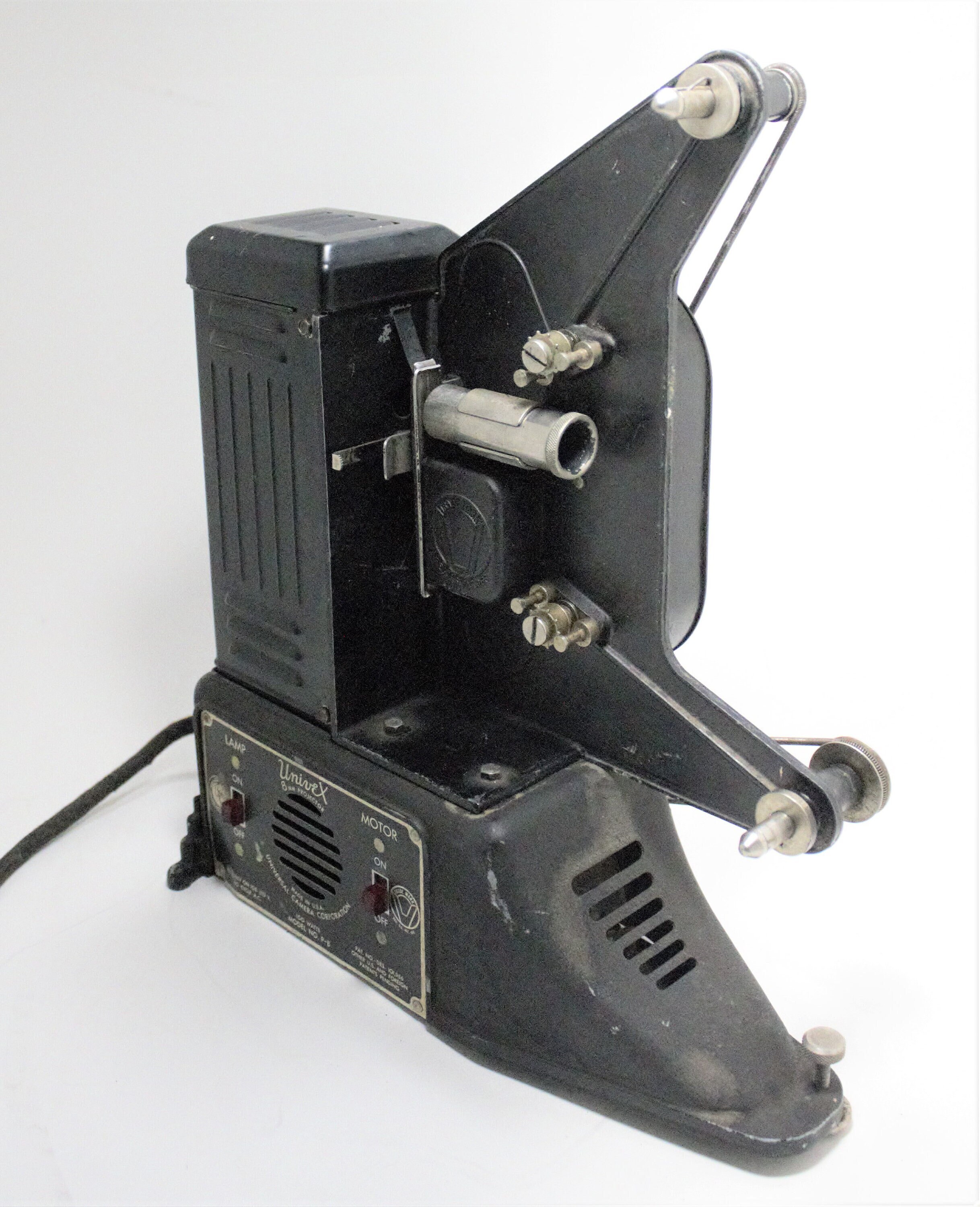 Vintage 8mm Projector Art Deco Univex Model P-8 Home Movie Film