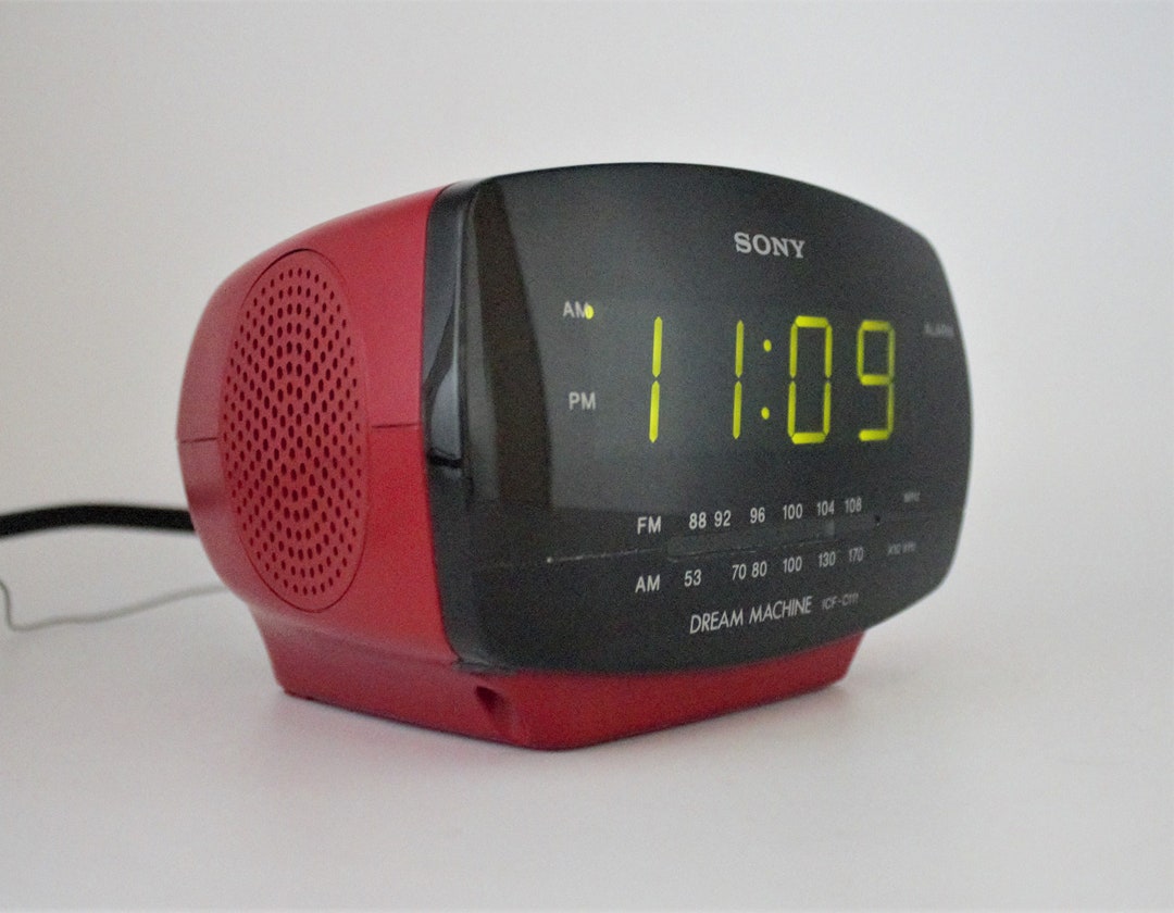 Vintage Sony Digital Alarm Clock Radio AM/FM Dream Machine Etsy