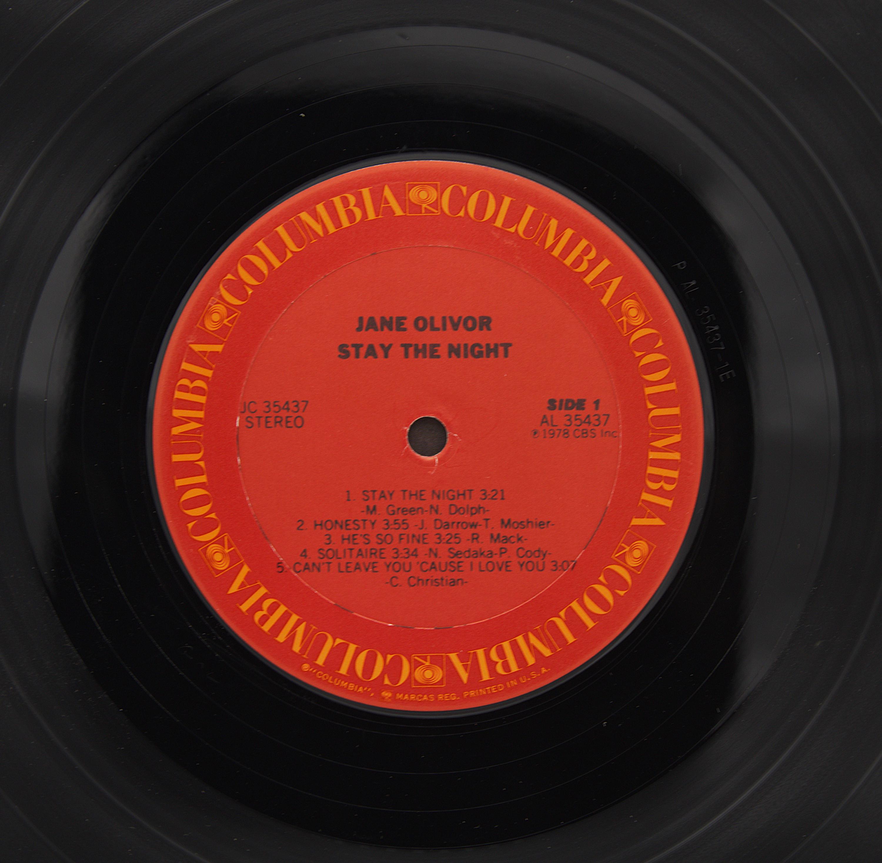 Vintage Vinyl Jane Oliver 1978 Album Stay the Night Original