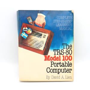 Vintage TRS-180 Model 100 Portable Computer manual early laptop &quot;briefcase&quot; PC programming and users guide Lien Compusoft