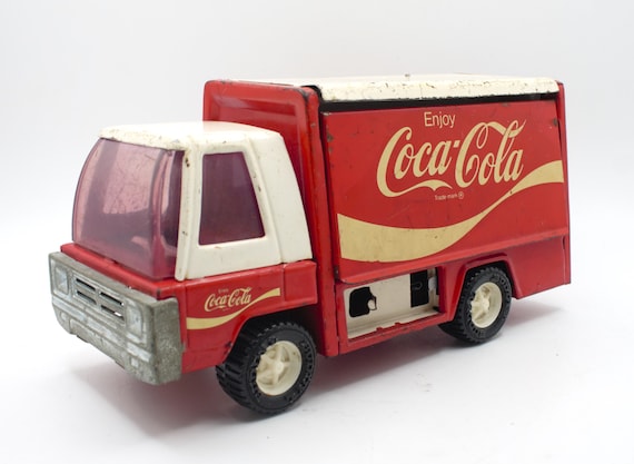 Vintage 1970's Coca-cola Delivery Truck Buddy L All Steel Box