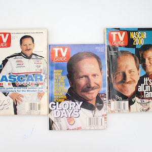 Vintage TV Guide magazine set of 3 Dale Earnhardt collectors edition NASCAR legends veterans 1997 2000