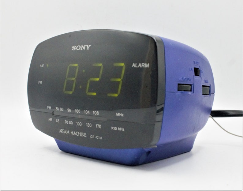 Vintage Sony Digital Alarm Clock Radio AM/FM Dream Machine Etsy