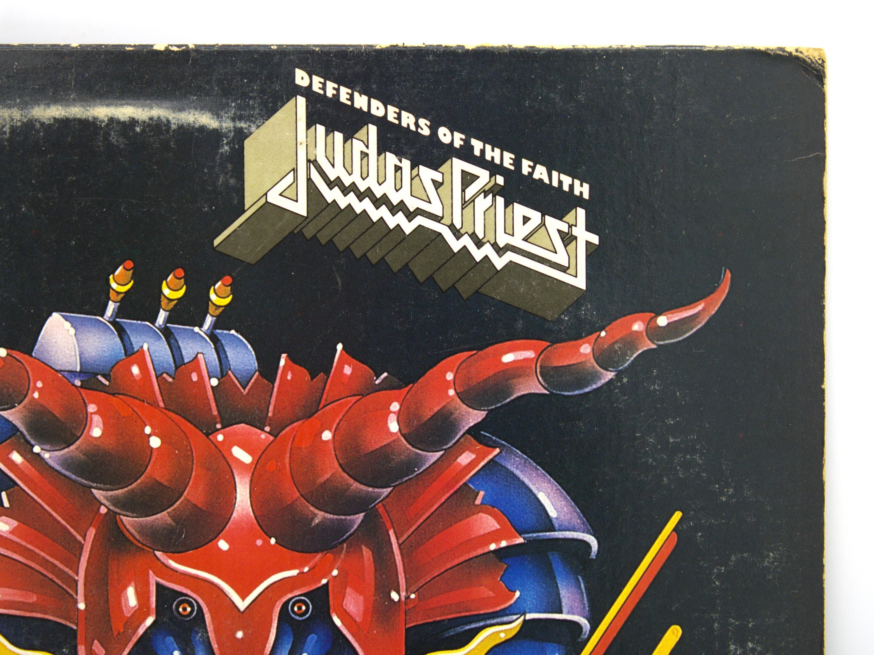 Vintage 80s Vinyl Judas Priest Defender of the Faith 1984 the