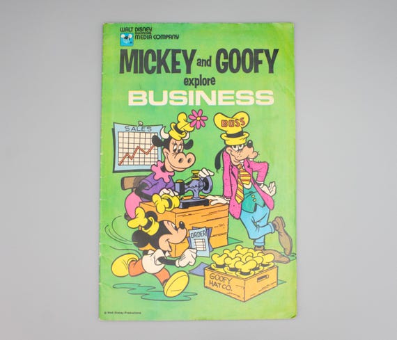 Vintage 1970's 80's Disney World Comic Books Set of 3 Mickey Mouse