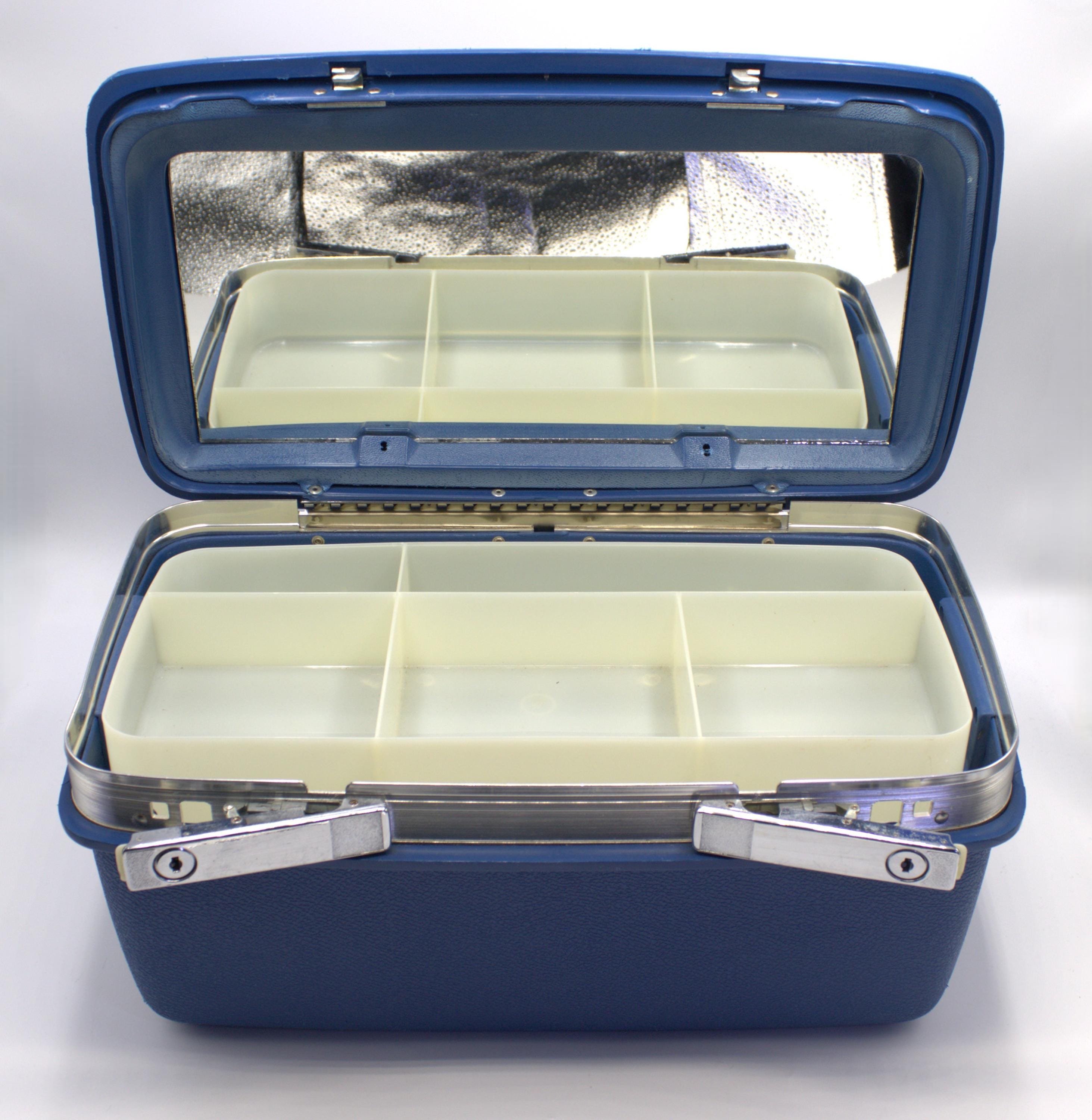 Vintage Samsonite Train Case Cosmetic Luggage Carry on Hard Case