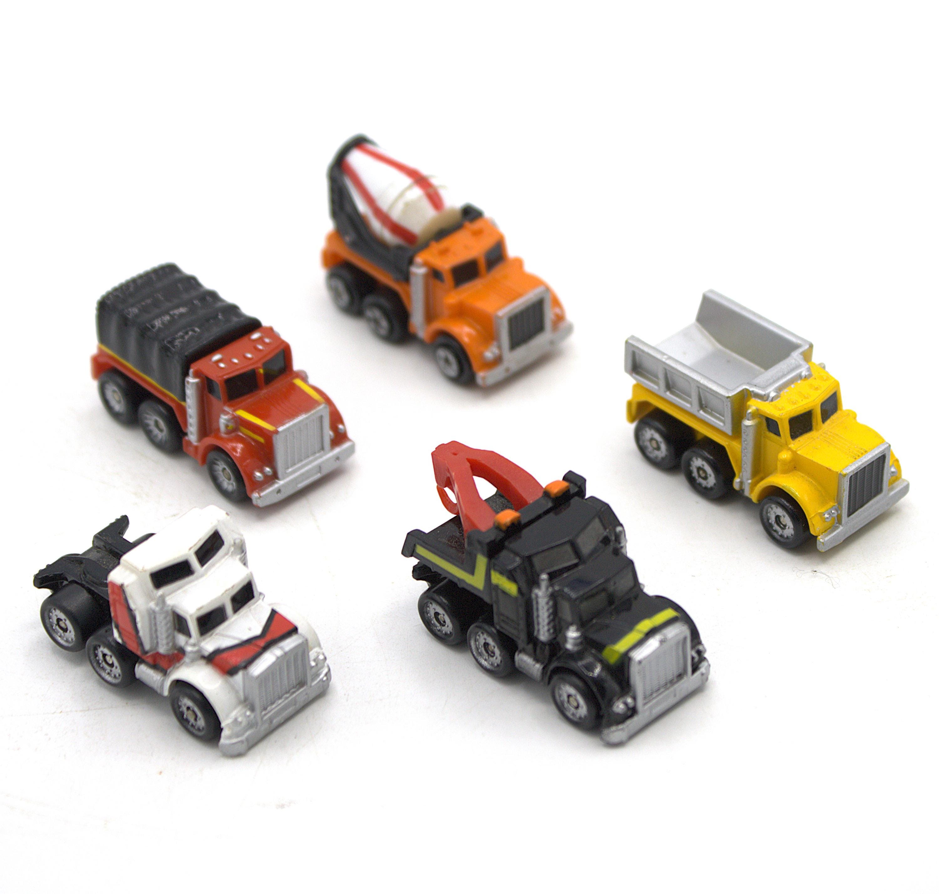 Vintage 1980s Micromachines Truck Collection Big Rig Tow-truck