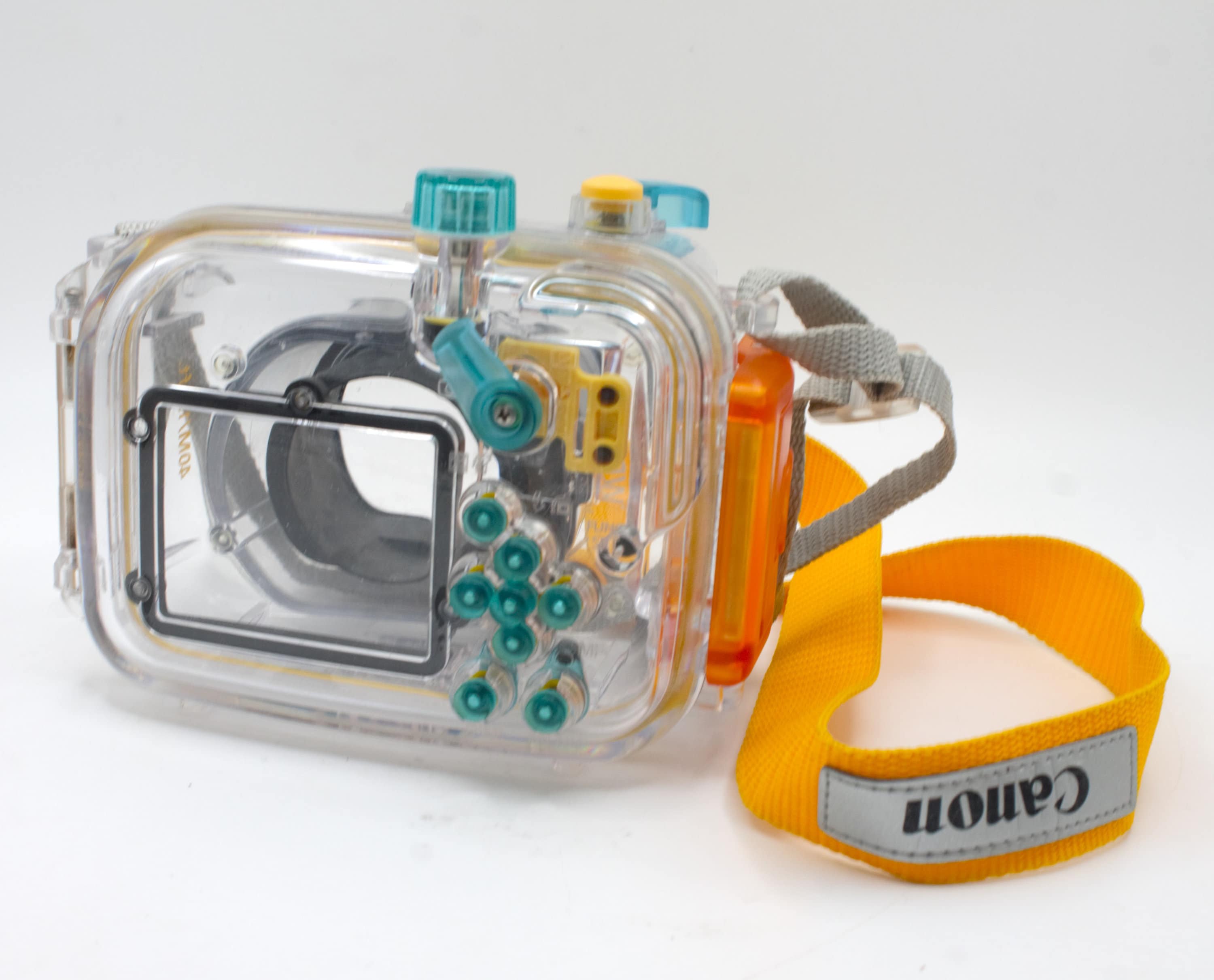 Vintage Canon Waterproof Camera Case Clear Rubber Airtight Sealed