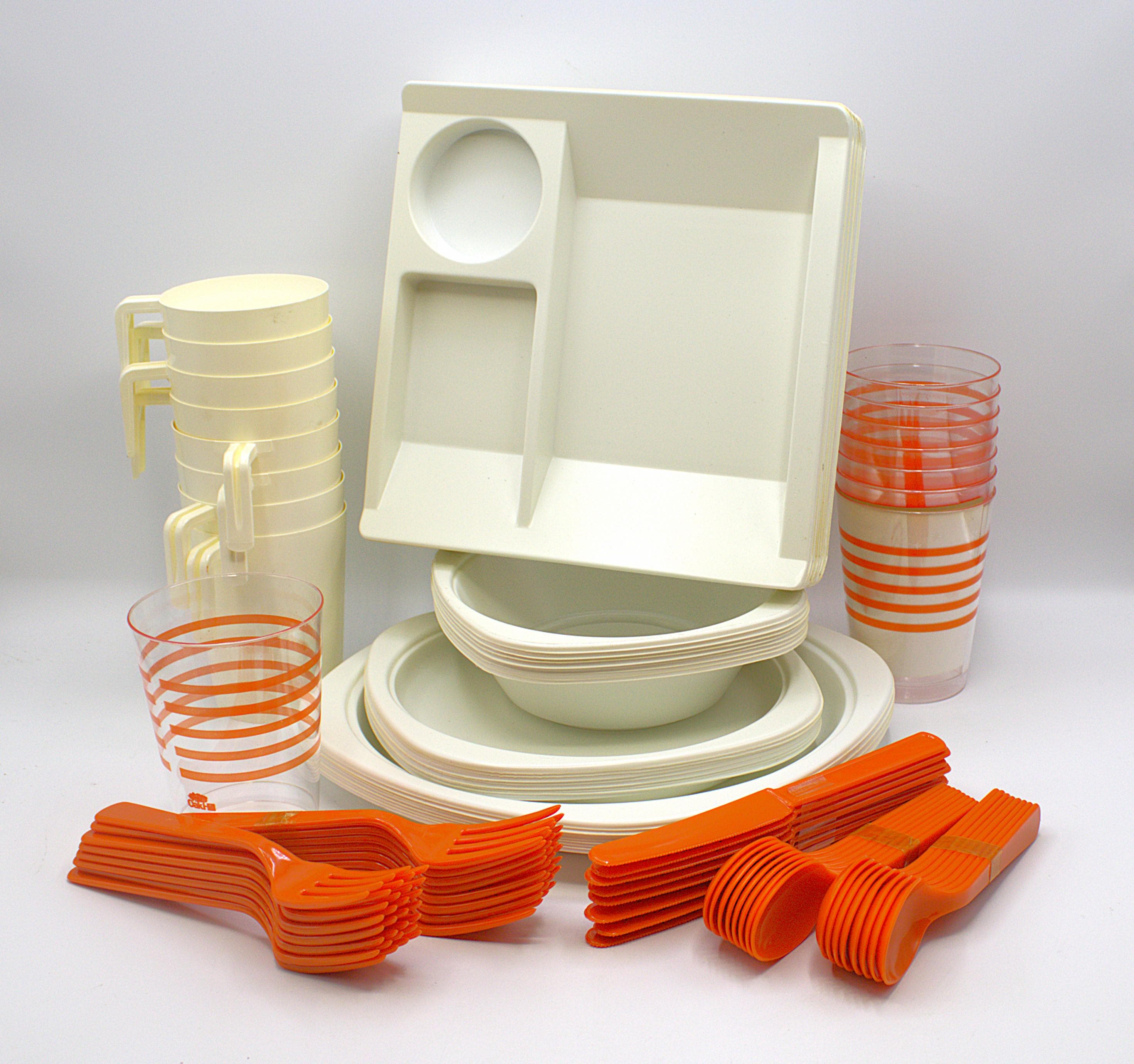 Vintage 1970s Oak Hill Place Setting 88-piece Party Set Cutlery