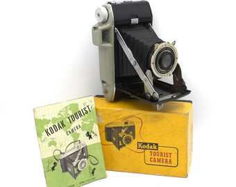 Vintage Kodak Tourist Camera Mid-century Analog Film Photography