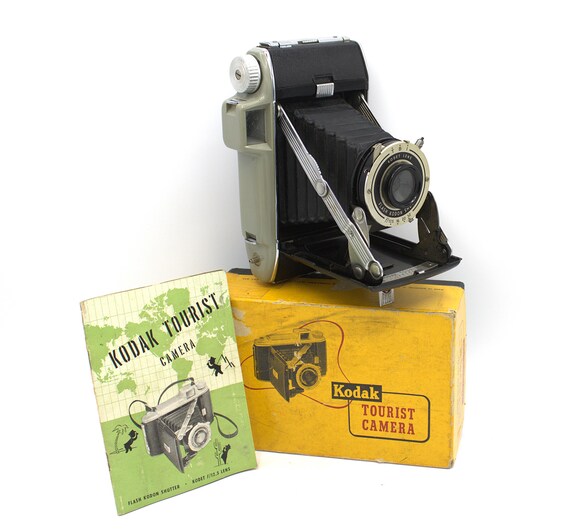 Vintage Kodak Tourist Camera Mid-century Analog Film Photography