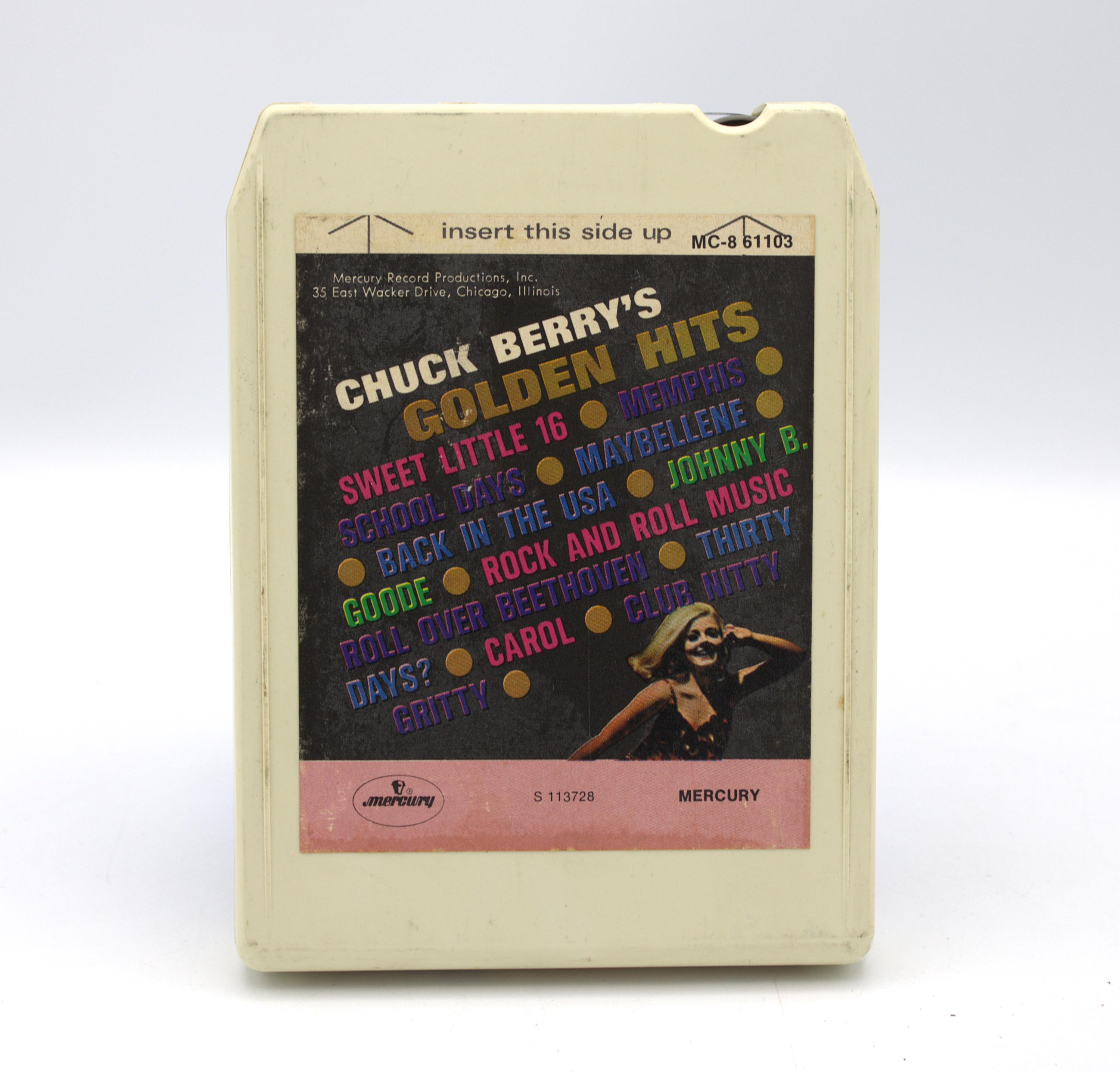 Vintage 8-track Chuck Berry Golden Hits Classic Rock & Roll Hits