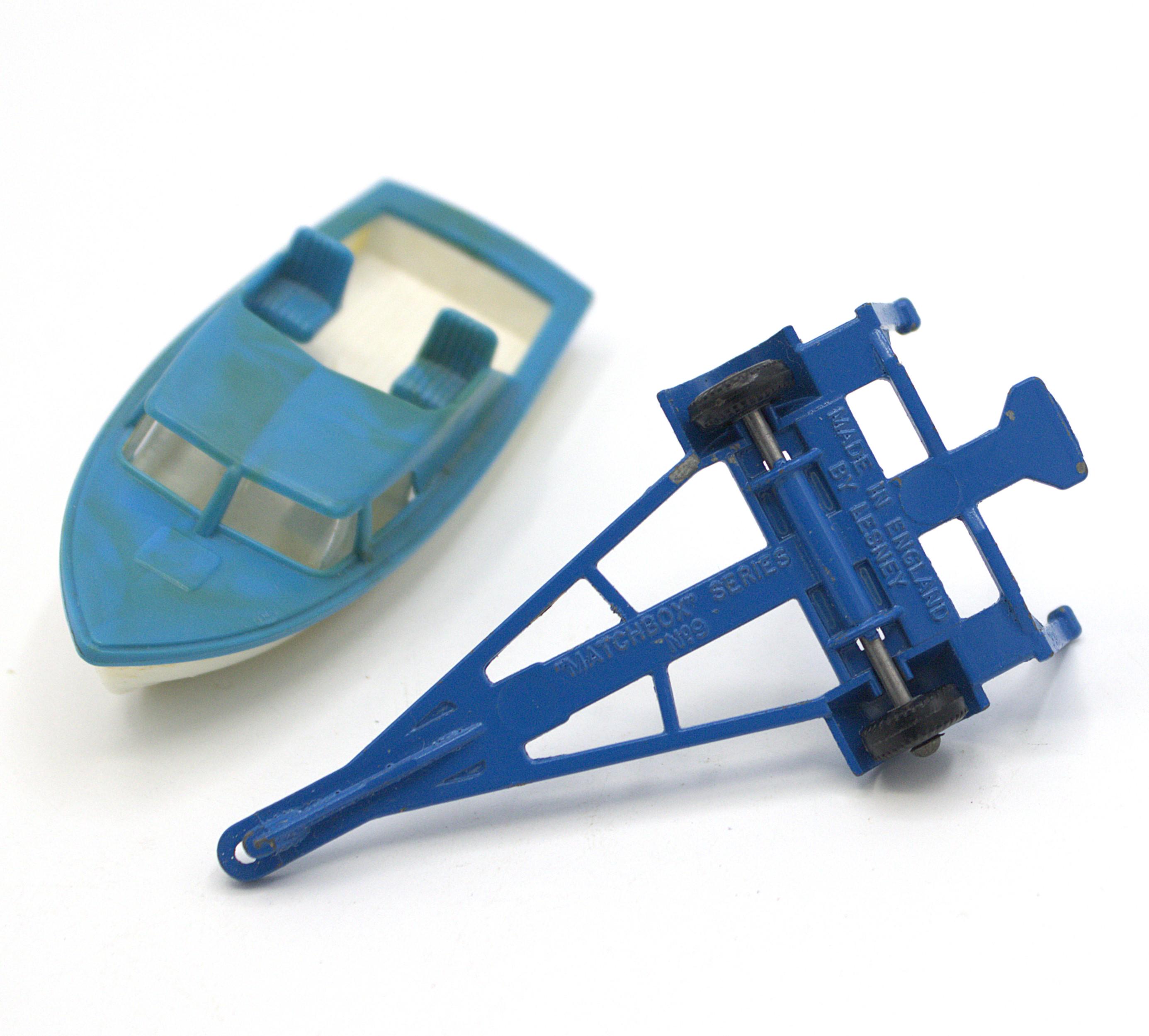 Matchbox Lesney N°48 - Remorque Avec Bateau De Sport - Boîte D'origine, MIB