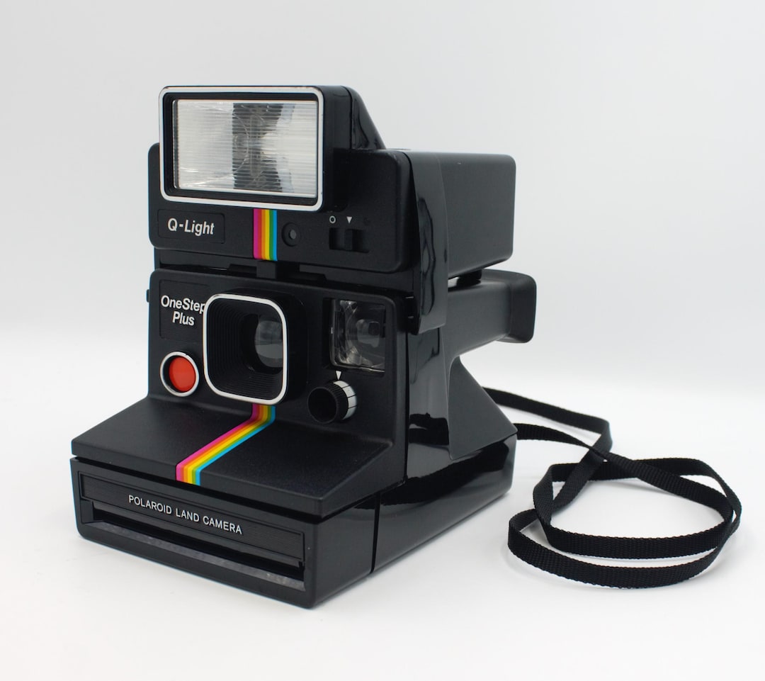 POLAROID Land Camera ブラック フラッシュ Vintage 1980's Polaroid Land Camera Instant Photography One Step
